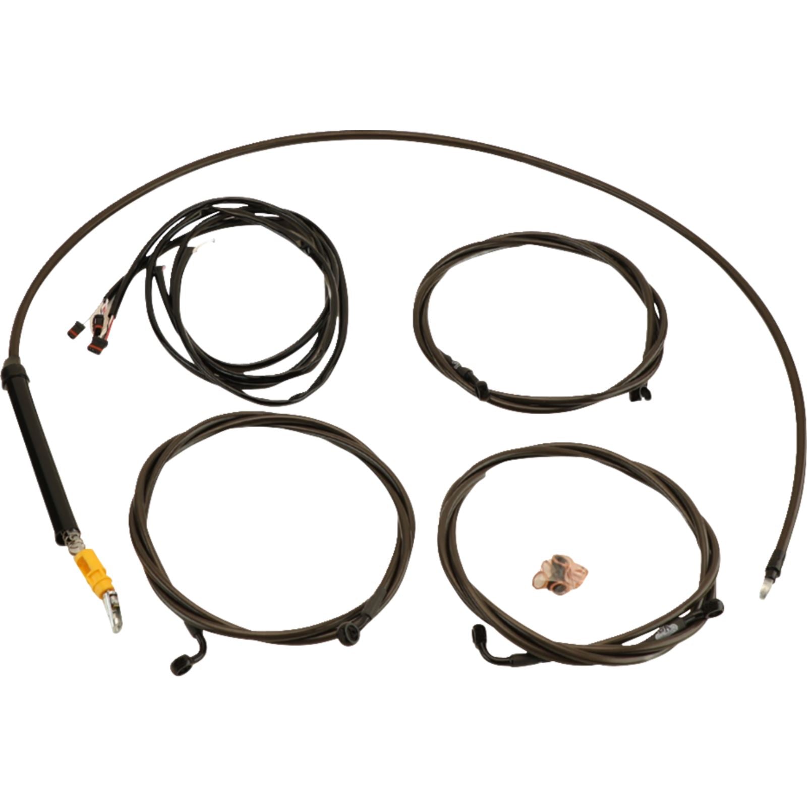 LA Choppers Cable Kit - 18" - 20" Handlebars - Midnight [MPN: LA-8059KT3-19M]_1480378