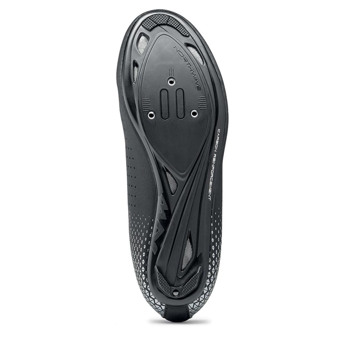 Northwave Plus 2 Road Shoes - Black/Silver - Size 43 OPEN BOX [MPN: 8030819179019]_2749828