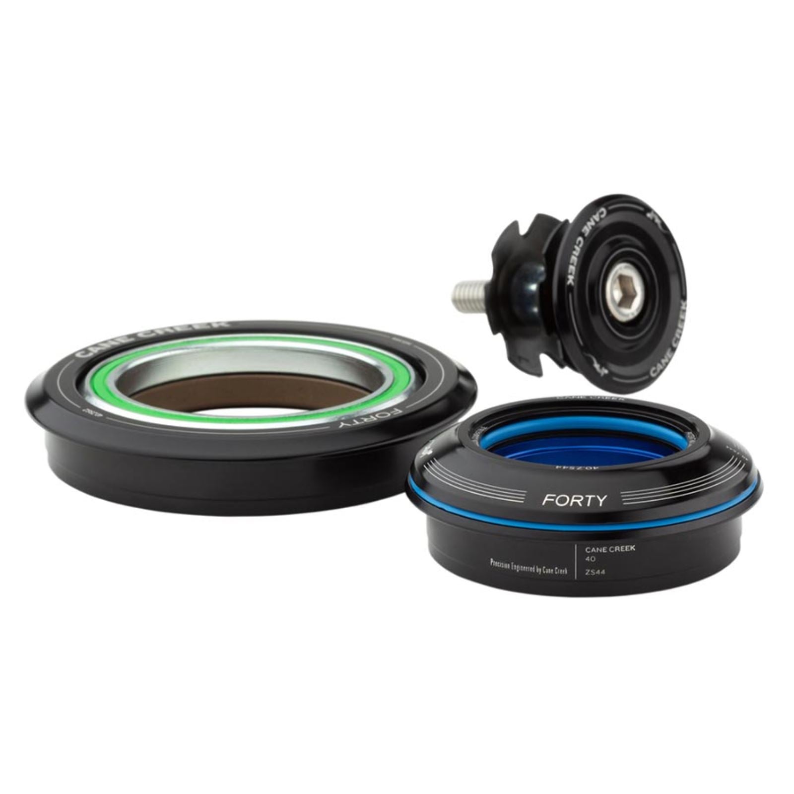 Cane Creek 40 Series Headset: ZS44/28.6/H8 | ZS62/40  ZeroStack  Complete - Black [MPN: BAA2026K]_1481674
