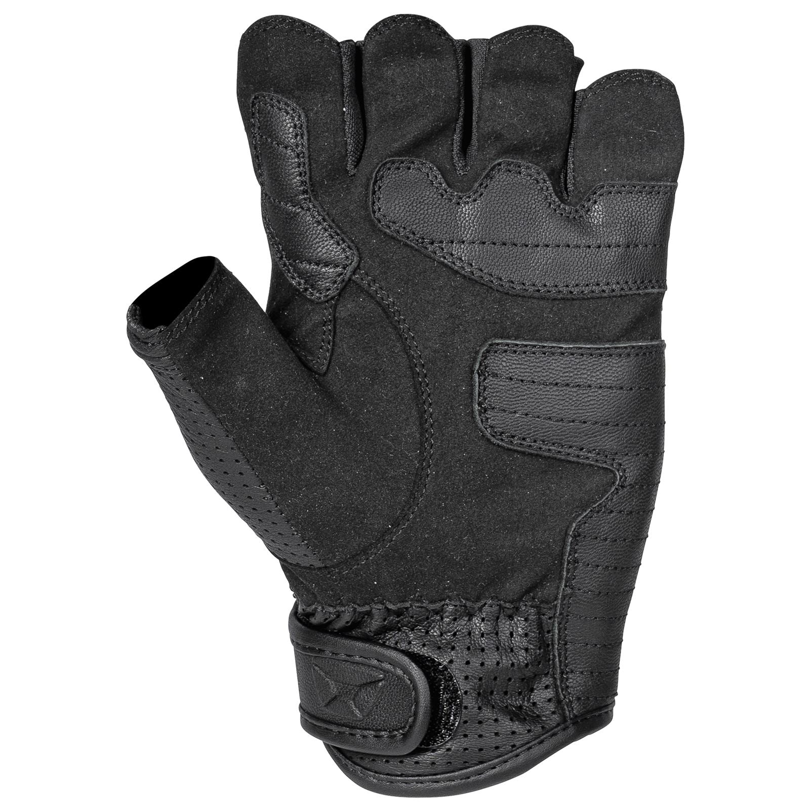 Cortech Flip-Off Armored Fingerless Gloves - Black_1481889