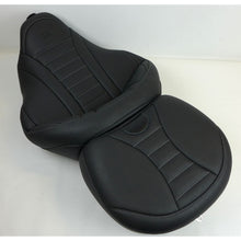 Mustang Motorcycle Products One-Piece Deluxe Touring Seat - Black/Metal Stitching OPEN BOX [MPN: 79006GM]_1484759