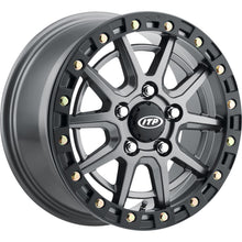 ITP Wheel - SD10 Beadlock - Front/Rear - Gray w/Black Ring - 15x7 1522850708B_1483319
