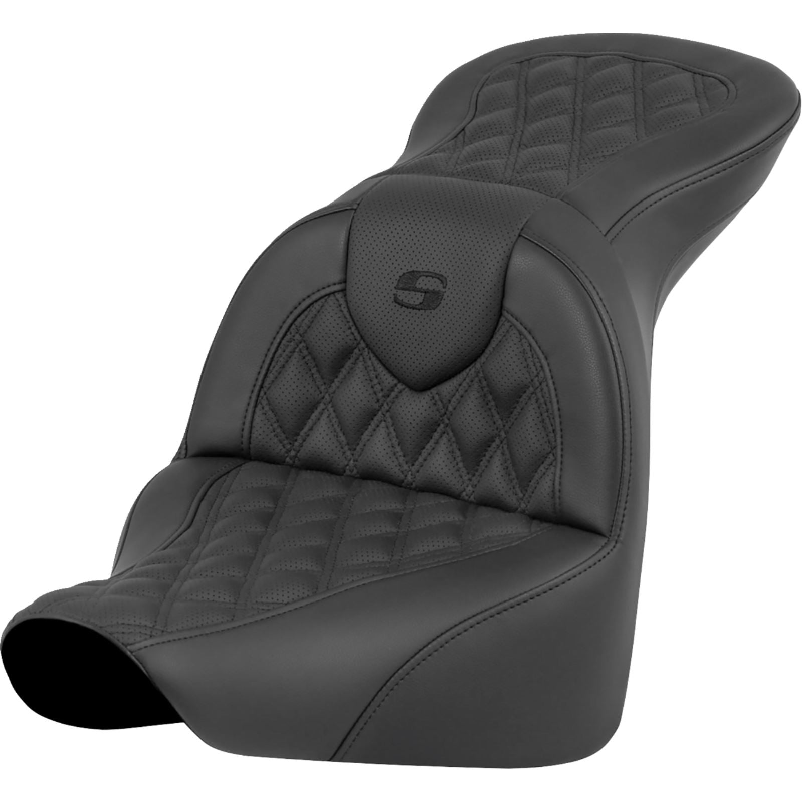 Saddlemen RoadSofa™ Seat - Lattice Stitch - FLFB/FXBR '18-'24 [MPN: 818-27-182]_1483323