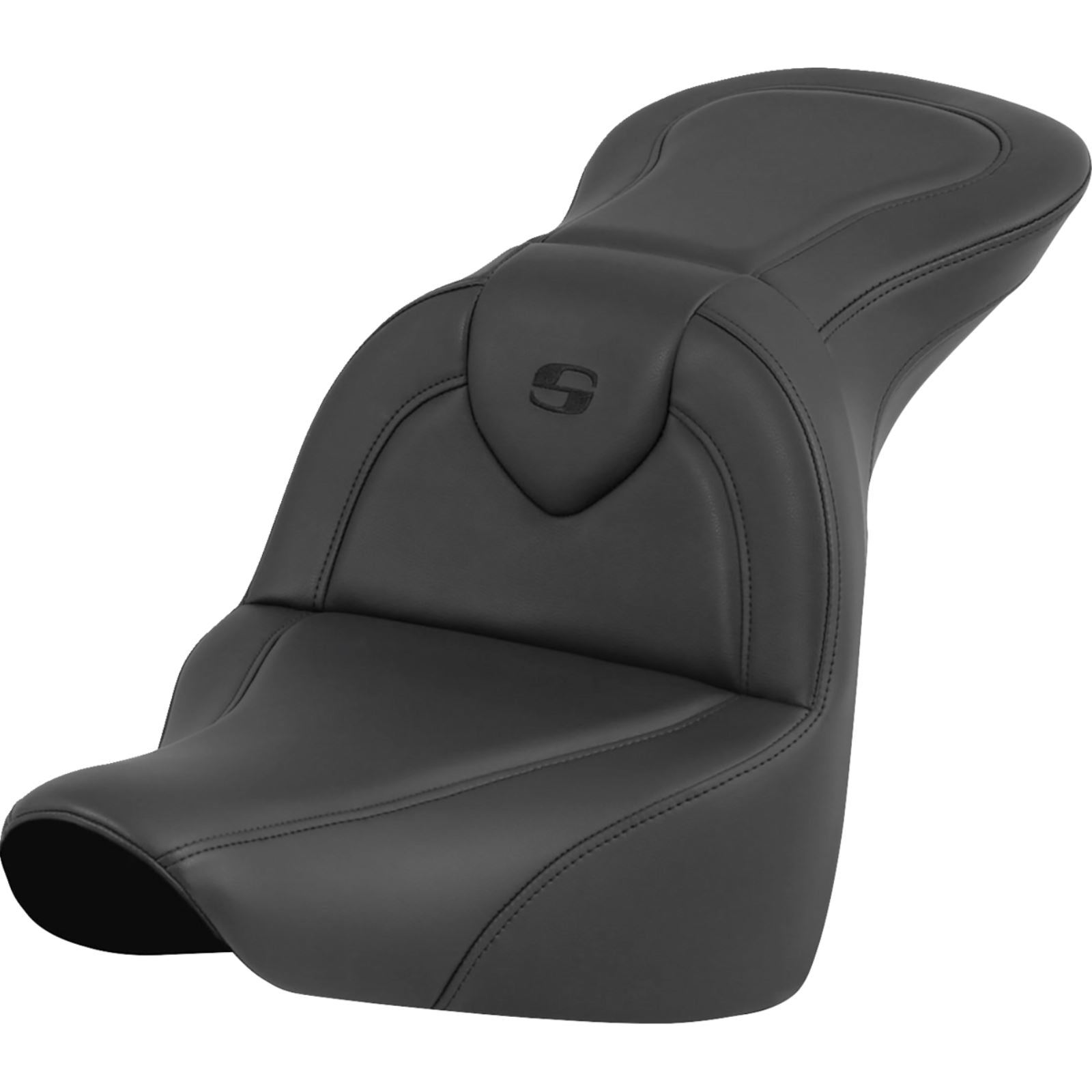 Saddlemen RoadSofa™ Seat - Black - without Driver Backrest - FLFB/FXBR '18-'24 818-27-187_1483327