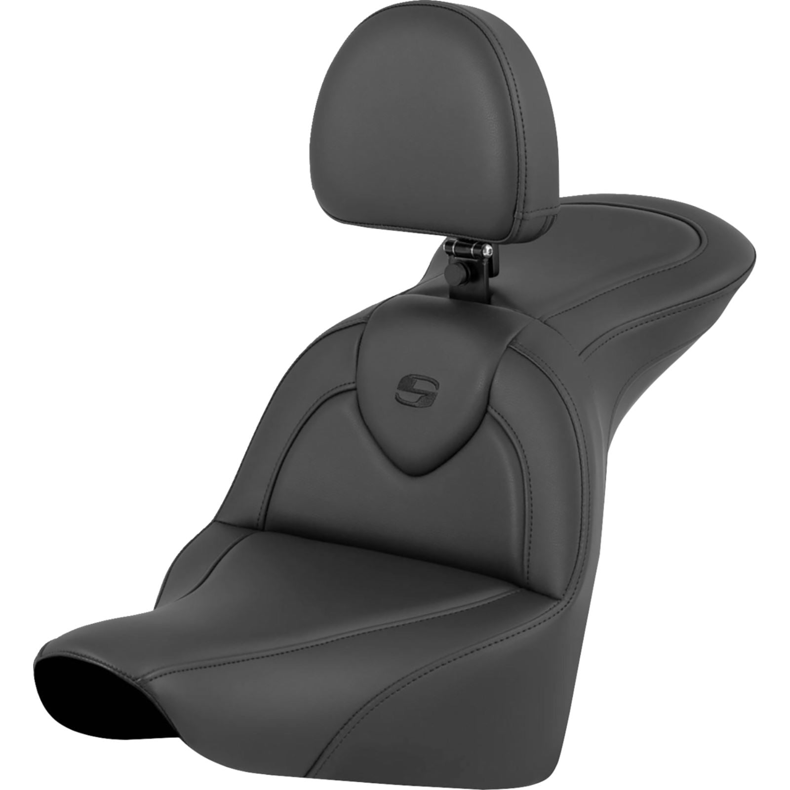 Saddlemen RoadSofa™ Seat - Black - with Driver Backrest - FLFB/FXBR '18-'24 [MPN: 818-27-187BR]_1483328