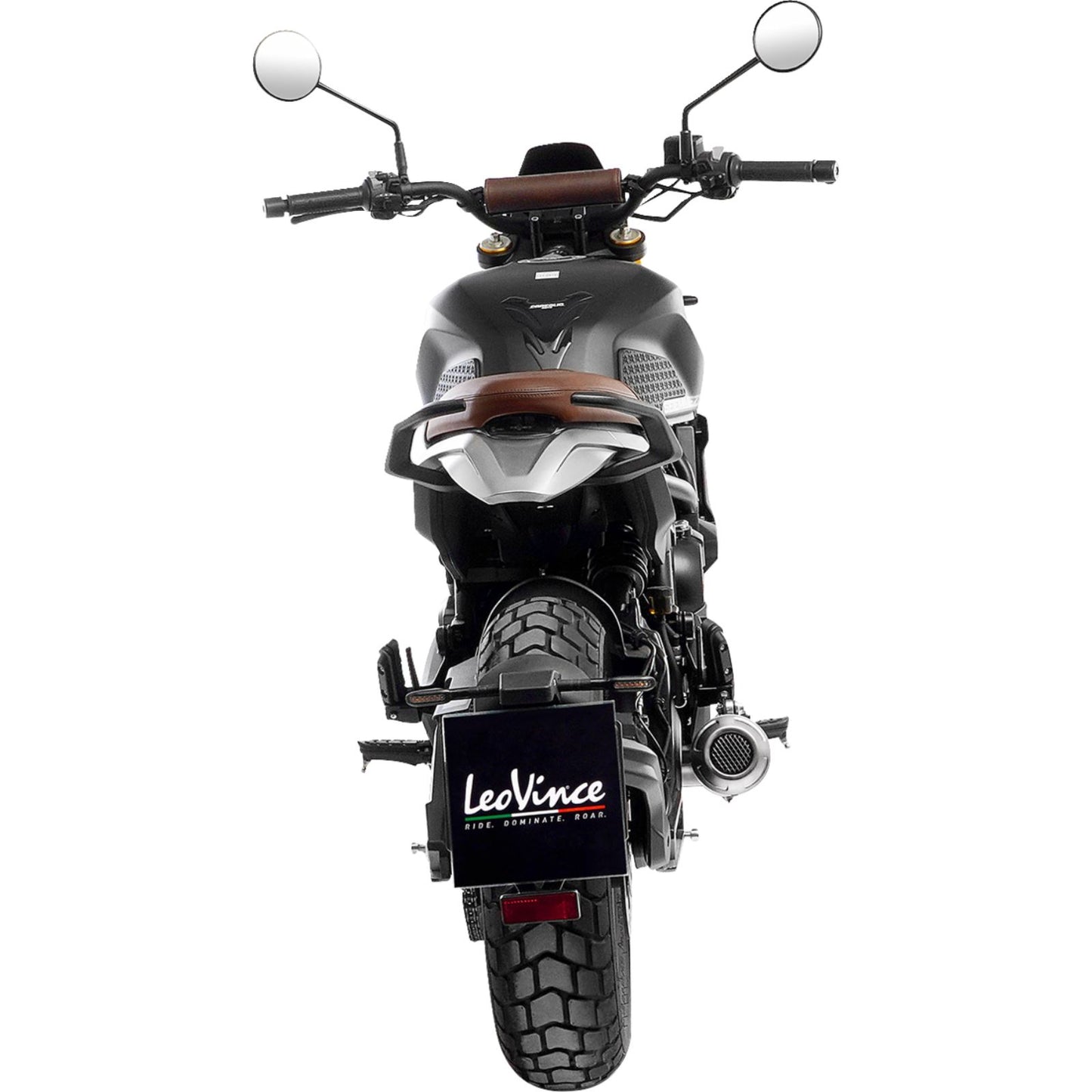 Leovince LV-10 Slip-On Muffler - Stainless Steel for Moto Morini [MPN: 15267U]_1483377