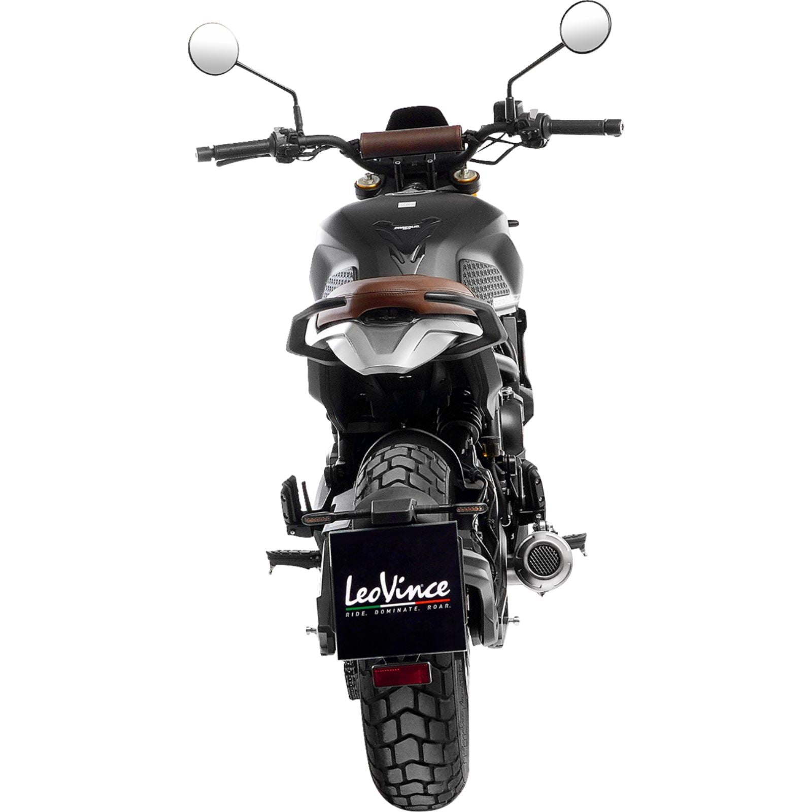 Leovince LV-10 Slip-On Muffler - Stainless Steel for Moto Morini [MPN: 15267U]_1483377