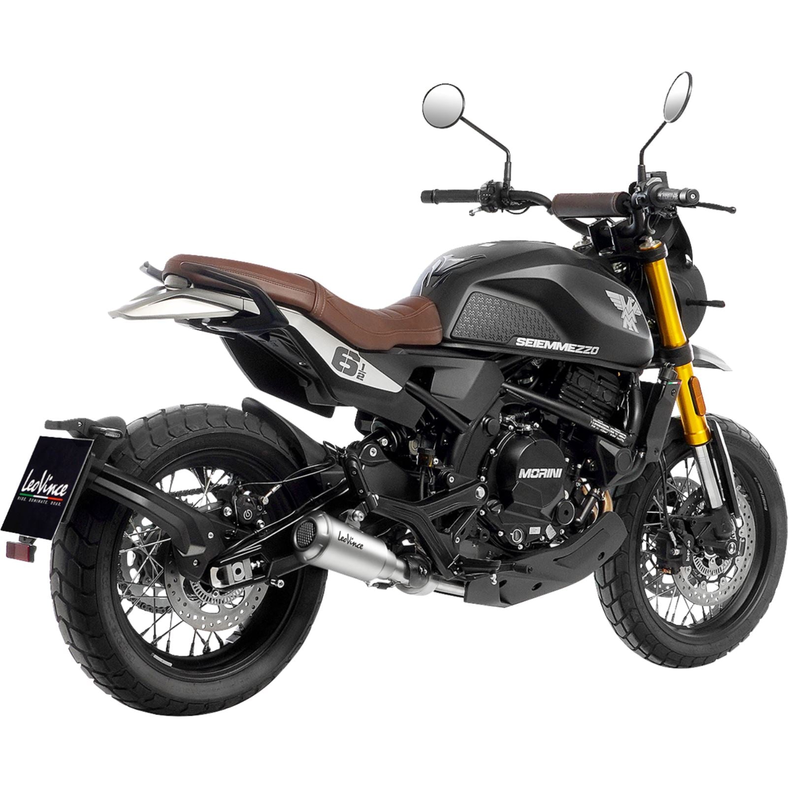 Leovince LV-10 Slip-On Muffler - Stainless Steel for Moto Morini [MPN: 15267U]_1483392