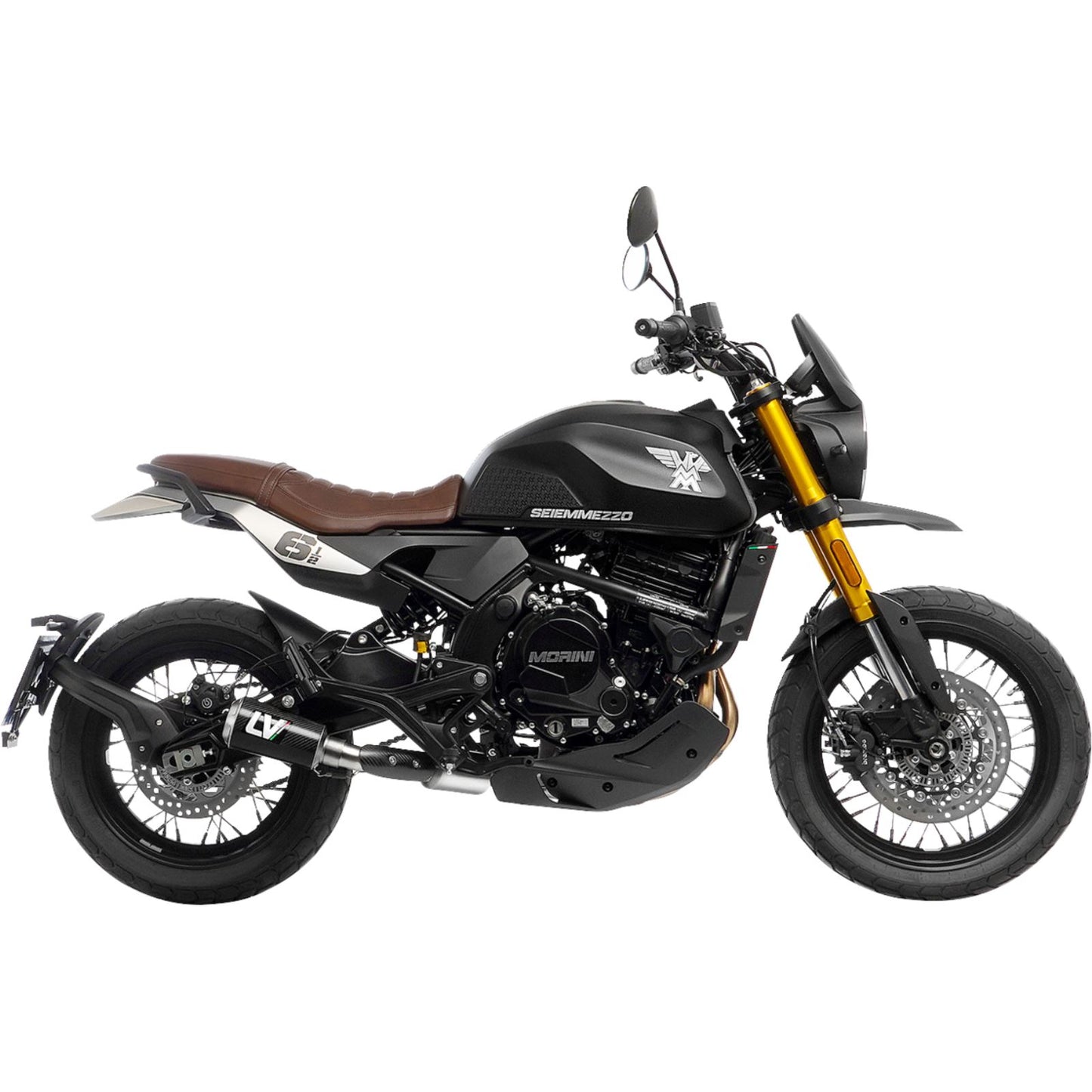 LeoVince LV-10 Slip-On Muffler - Carbon Fiber for Moto Morini [MPN: 15267CU]_1483386