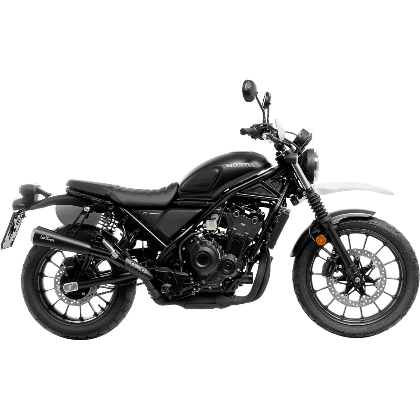 LeoVince GP One Slip-On Muffler for 2023-2024 Honda SCL500 [MPN: 15131FBU]_1483385