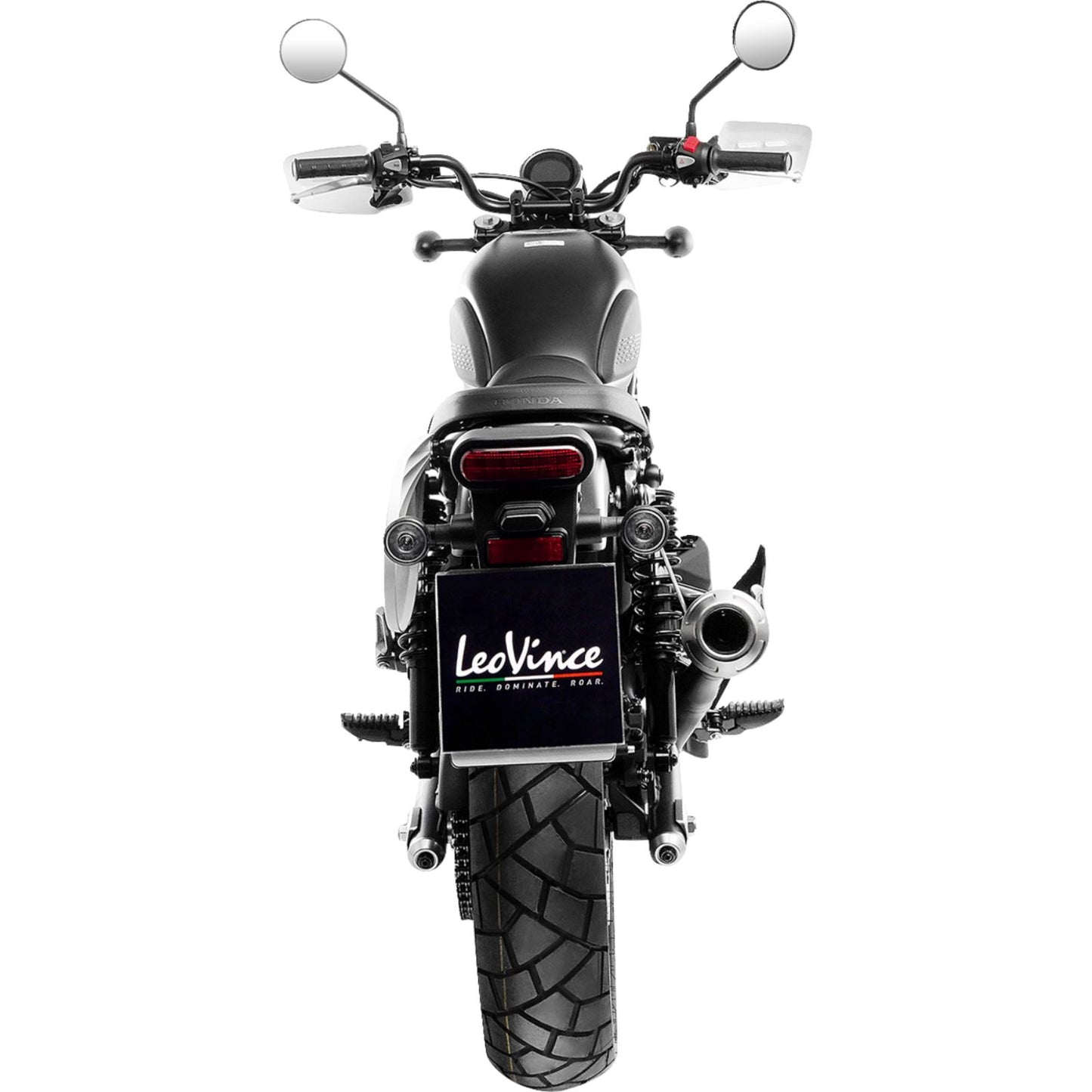 LeoVince GP One Slip-On Muffler for 2023-2024 Honda SCL500 [MPN: 15131FBU]_1483383