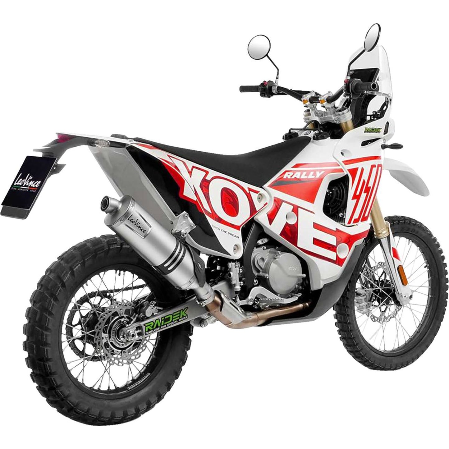 Leovince Slip-On Muffler - Stainless Steel for 2024 Kove 450 Rally [MPN: 14449EU]_1736070