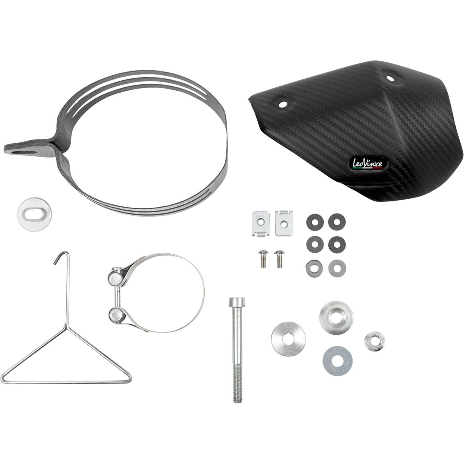 LeoVince Slip-On Muffler - Black Stainless Steel for Kove [MPN: 14449EBU]_1768617