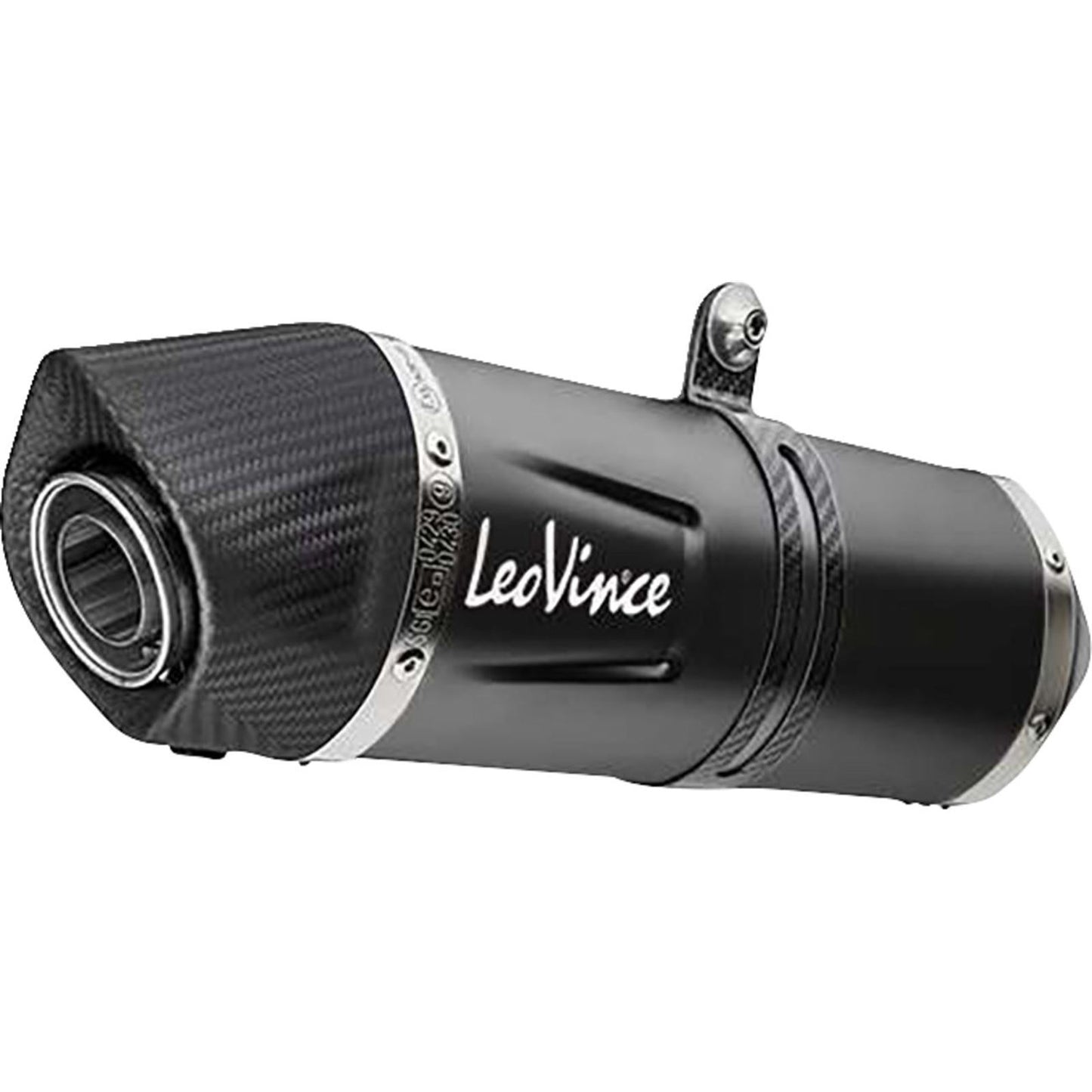 LeoVince Slip-On Muffler - Black Stainless Steel for Kove [MPN: 14449EBU]_1768615