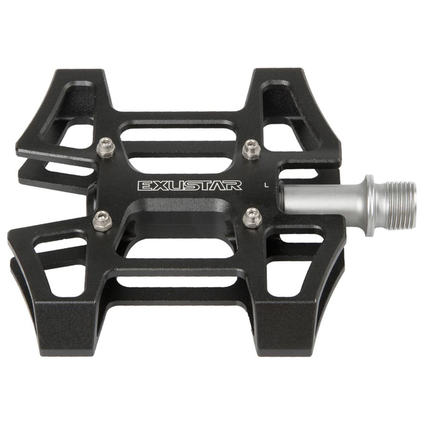 Exustar E-PC915 Lite Platform Pedals Body: Aluminum Spindle: Cr-Mo 9/16'' - Black [MPN: 311013]_1483660