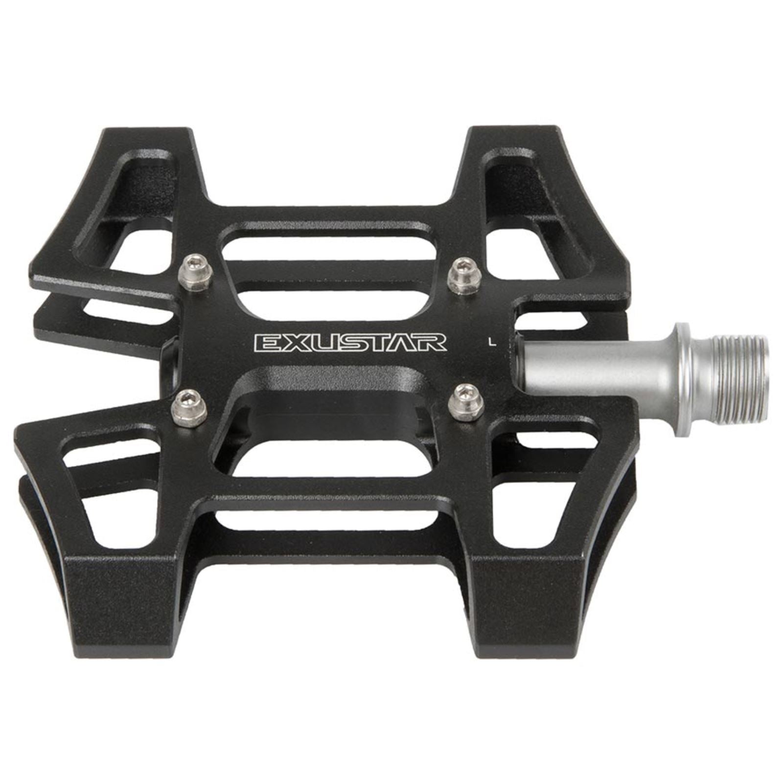 Exustar E-PC915 Lite Platform Pedals Body: Aluminum Spindle: Cr-Mo 9/16'' - Black [MPN: 311013]_1483660