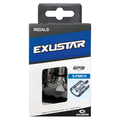 Exustar E-PM818 Dual Sided Pedals Body: Aluminum Spindle: Cr-Mo 9/16'' Black [MPN: 311807]_1483644