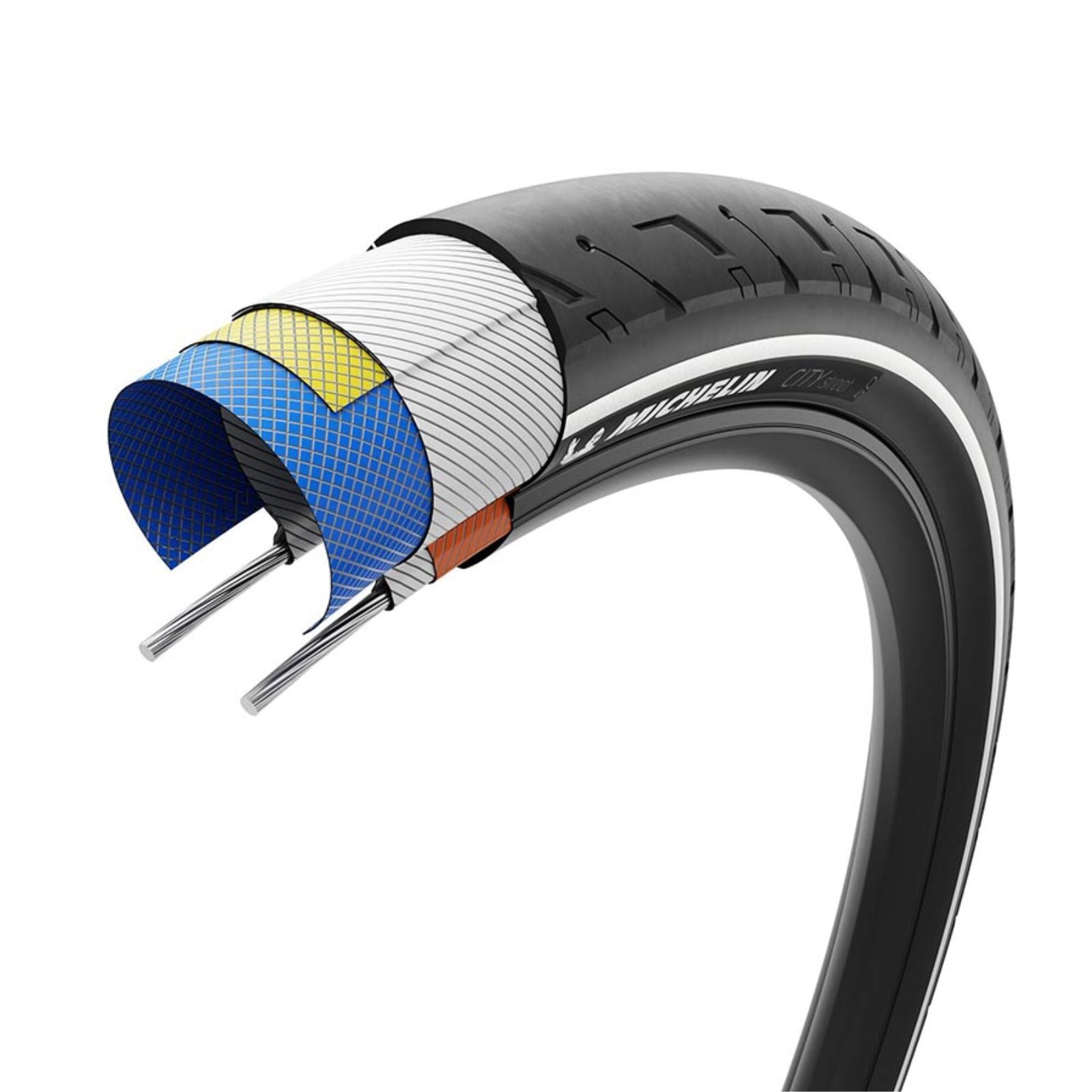 Michelin - Bicycle City Street Road Tire 29x1.60 - Wire - Clincher - MAGI-X - Black 47443_1483766