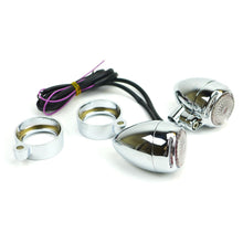 Kuryakyn LED Silver Bullet Lights - Red with Blue Dot - Universal - 3/8-16" 2359_1486191