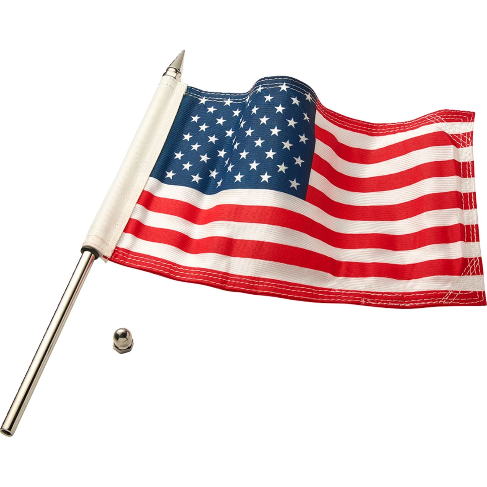 Ciro Flag Pole - 12" - With 6"x9" American Flag - Polished Stainless Steel [MPN: 70602]_1485067