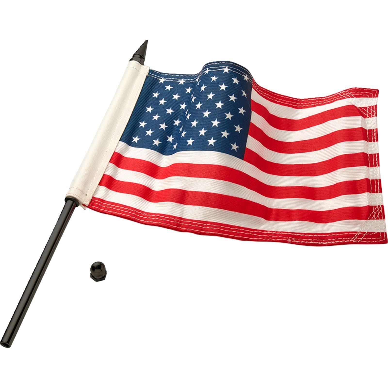 Ciro Flag Pole - 12" - With 6"x9" American Flag - Satin Black [MPN: 70612]_1485068