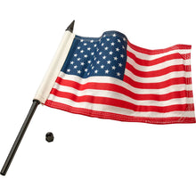 Ciro Flag Pole - 12" - With 6"x9" American Flag - Satin Black [MPN: 70612]_1485068