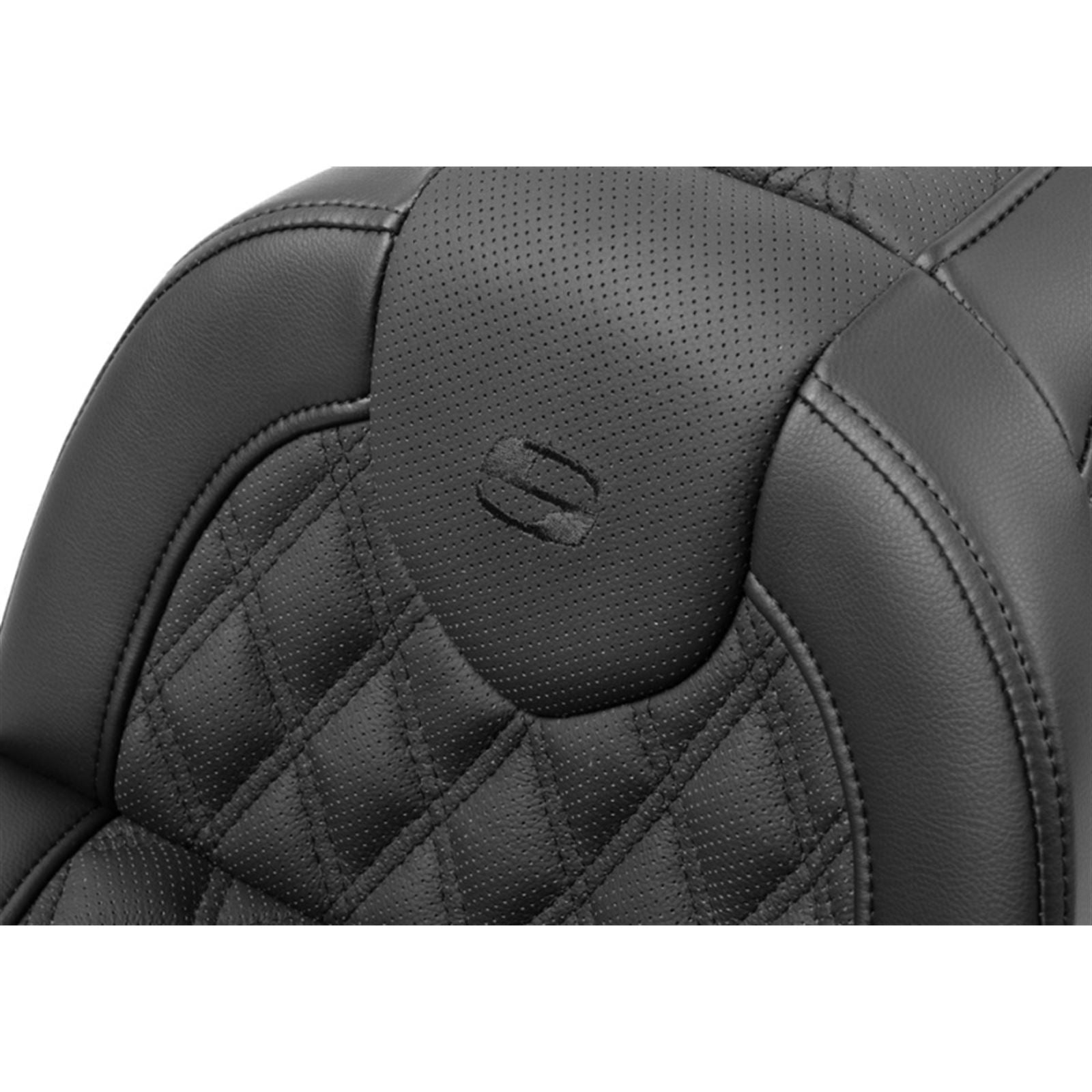 Saddlemen Roadsofa™ Seat with Backrest - Lattice Stitch - FXBR/S '18-'20 818-31-182BR_1702154