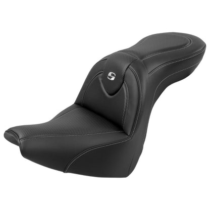 Saddlemen Roadsofa™ Seat with Backrest - Carbon Fiber - FXBR/S '18-'20 818-31-185BR_1702156