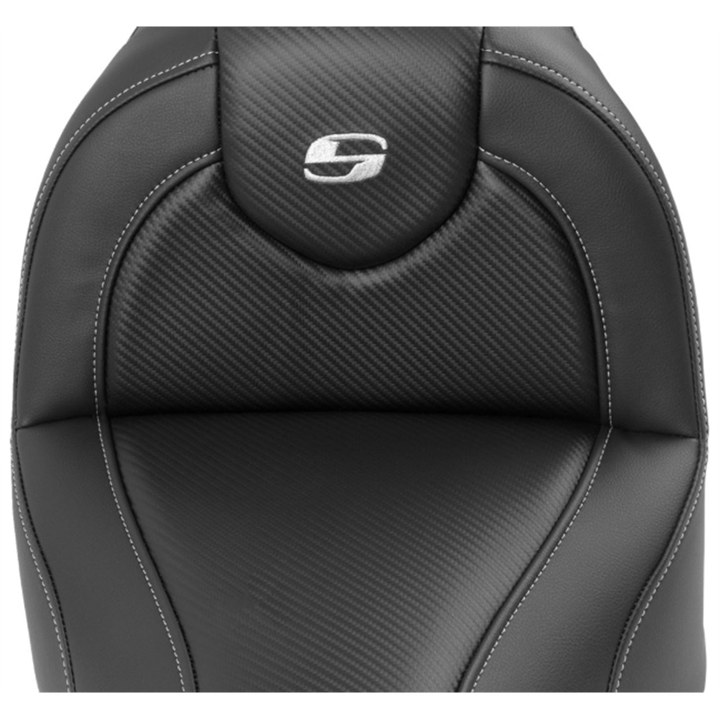 Saddlemen Roadsofa™ Seat with Backrest - Carbon Fiber - FXBR/S '18-'20 818-31-185BR_1702158