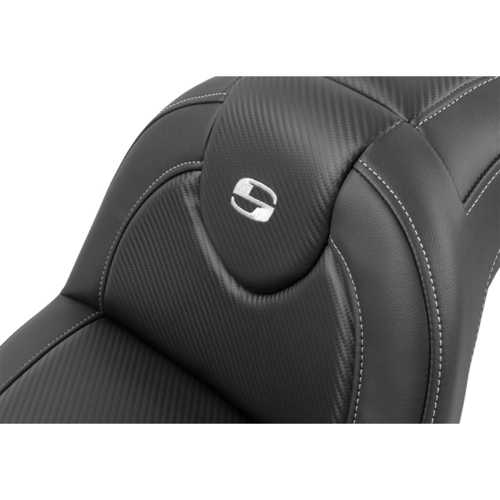 Saddlemen Roadsofa™ Seat with Backrest - Carbon Fiber - FXBR/S '18-'20 818-31-185BR_1702159