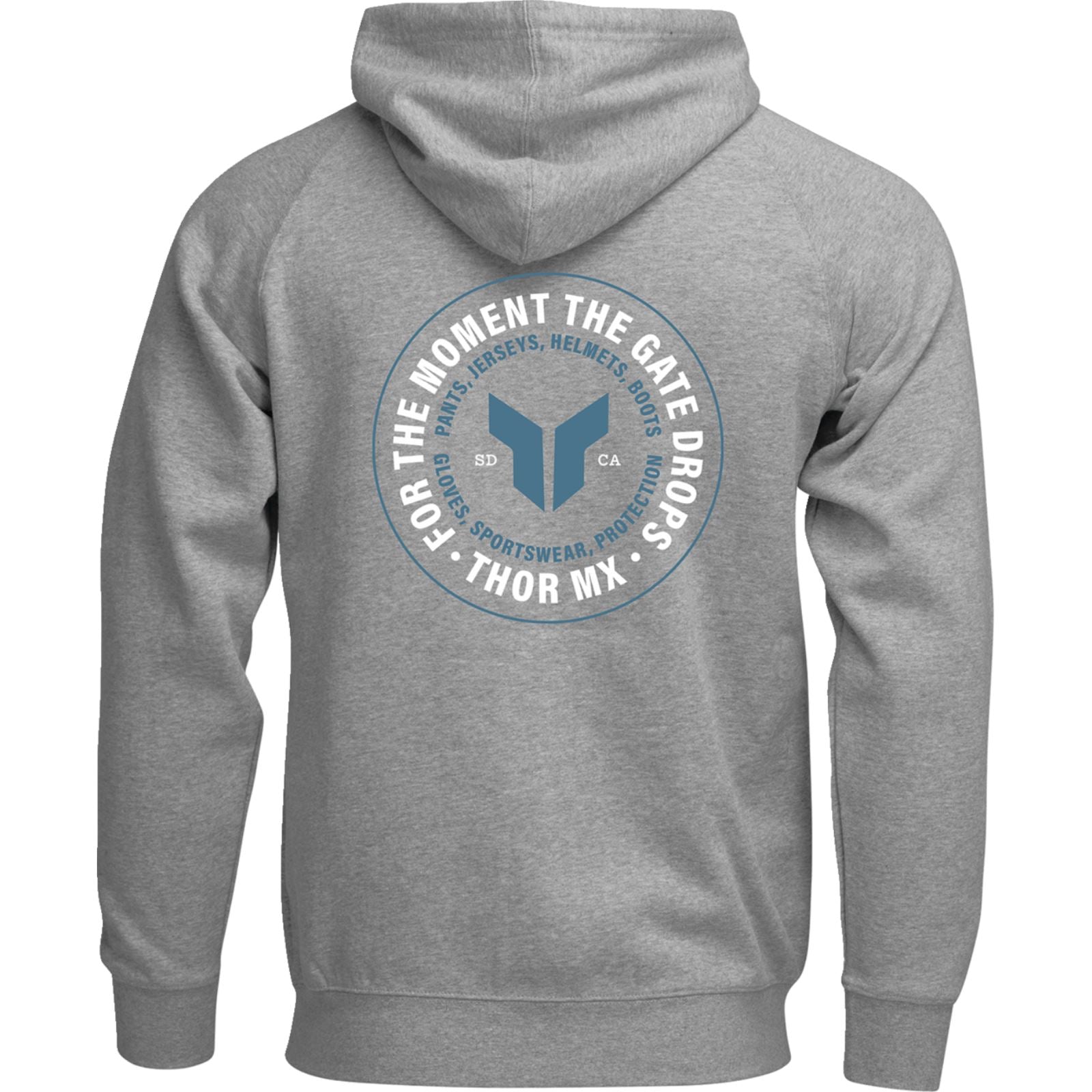Thor Badge Zip-Up Hoodie - Heather Gray_1485422