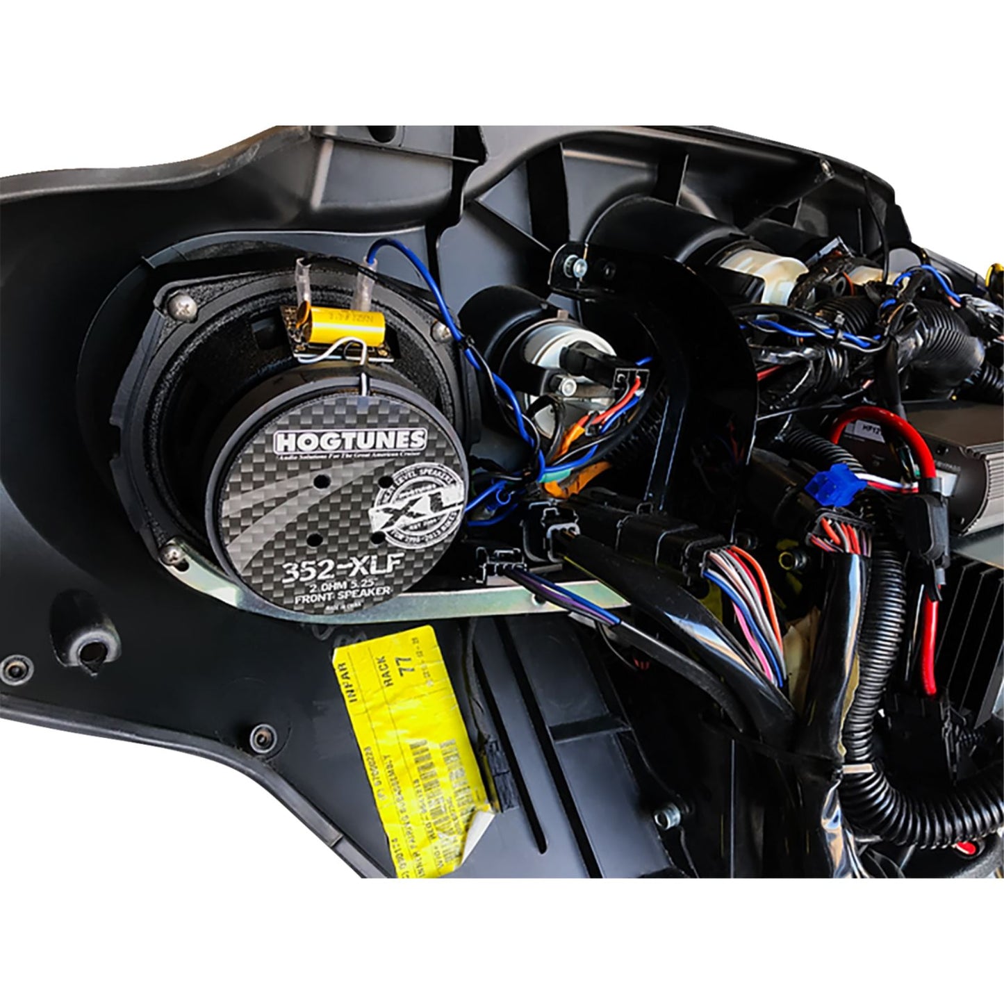Hogtunes 425 W Dual Amp/ 6 XL Speaker Kit fits Harley-Davidson G2 Ultra 6 Pack-XL_1485509