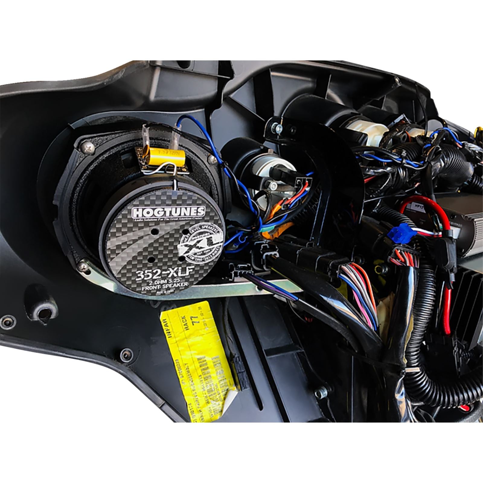 Hogtunes 425 W Dual Amp/ 6 XL Speaker Kit fits Harley-Davidson G2 Ultra 6 Pack-XL_1485509