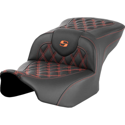 Saddlemen Roadsofa™ Seat Orange Lattice Stitch - FLTR/FLHX '23-'24 823-07-18203_1501282