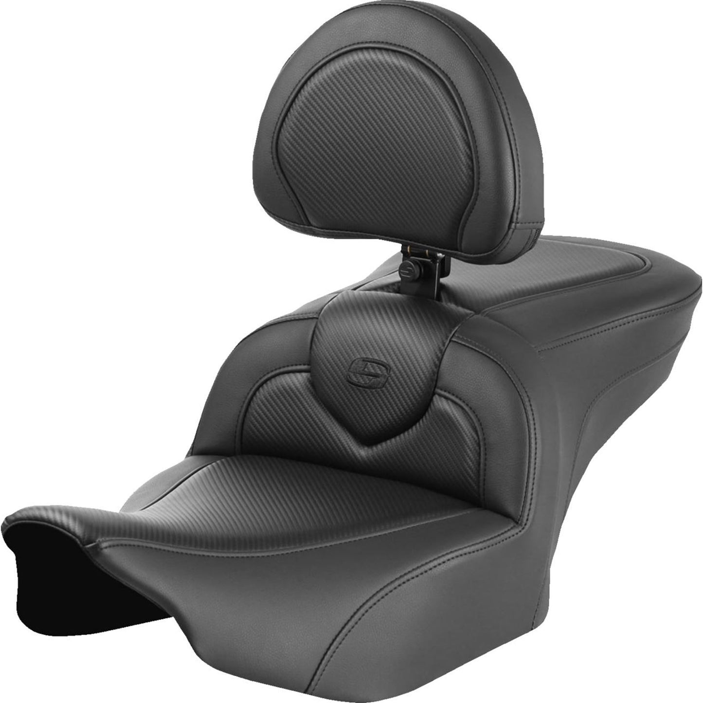 Saddlemen RoadSofa™ Seat - Carbon Fiber - with Backrest - FLTR/FLHX '23-'24 823-07-185B0_1501287