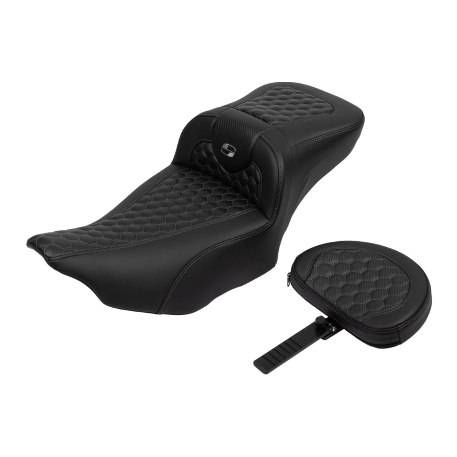 Saddlemen Roadsofa™ Extended Reach Seat with Backrest - FLTR/FLHX '23-'24 823-07-190B2_1701969