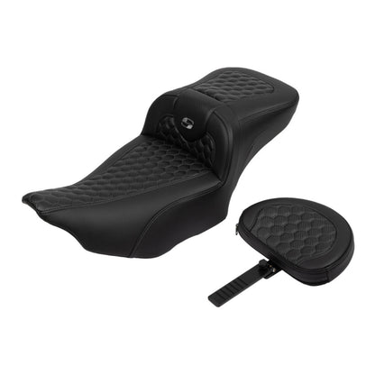 Saddlemen Roadsofa™ Extended Reach Seat with Backrest - FLTR/FLHX '23-'24 823-07-190B2_1701969
