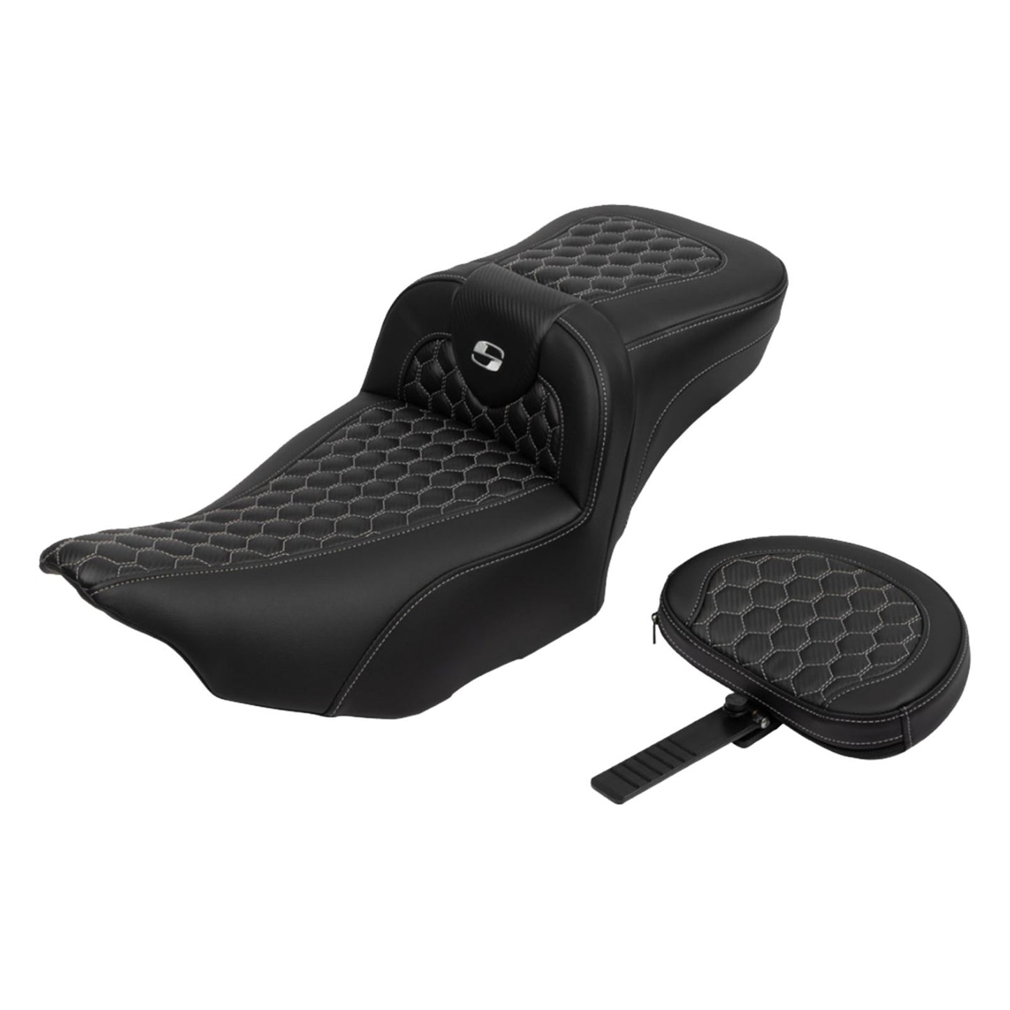 Saddlemen Roadsofa™ Extended Reach Seat with Backrest - FLTR/FLHX '23-'24 823-07-190B5_1701984