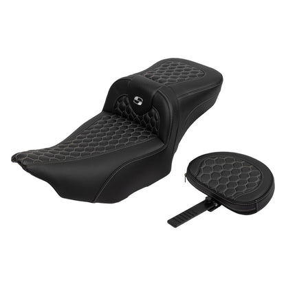 Saddlemen Roadsofa™ Extended Reach Seat with Backrest - FLTR/FLHX '23-'24 823-07-190B5_1701984
