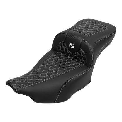 Saddlemen Roadsofa™ Extended Reach Seat with Backrest - FLTR/FLHX '23-'24 823-07-190B6_1701987