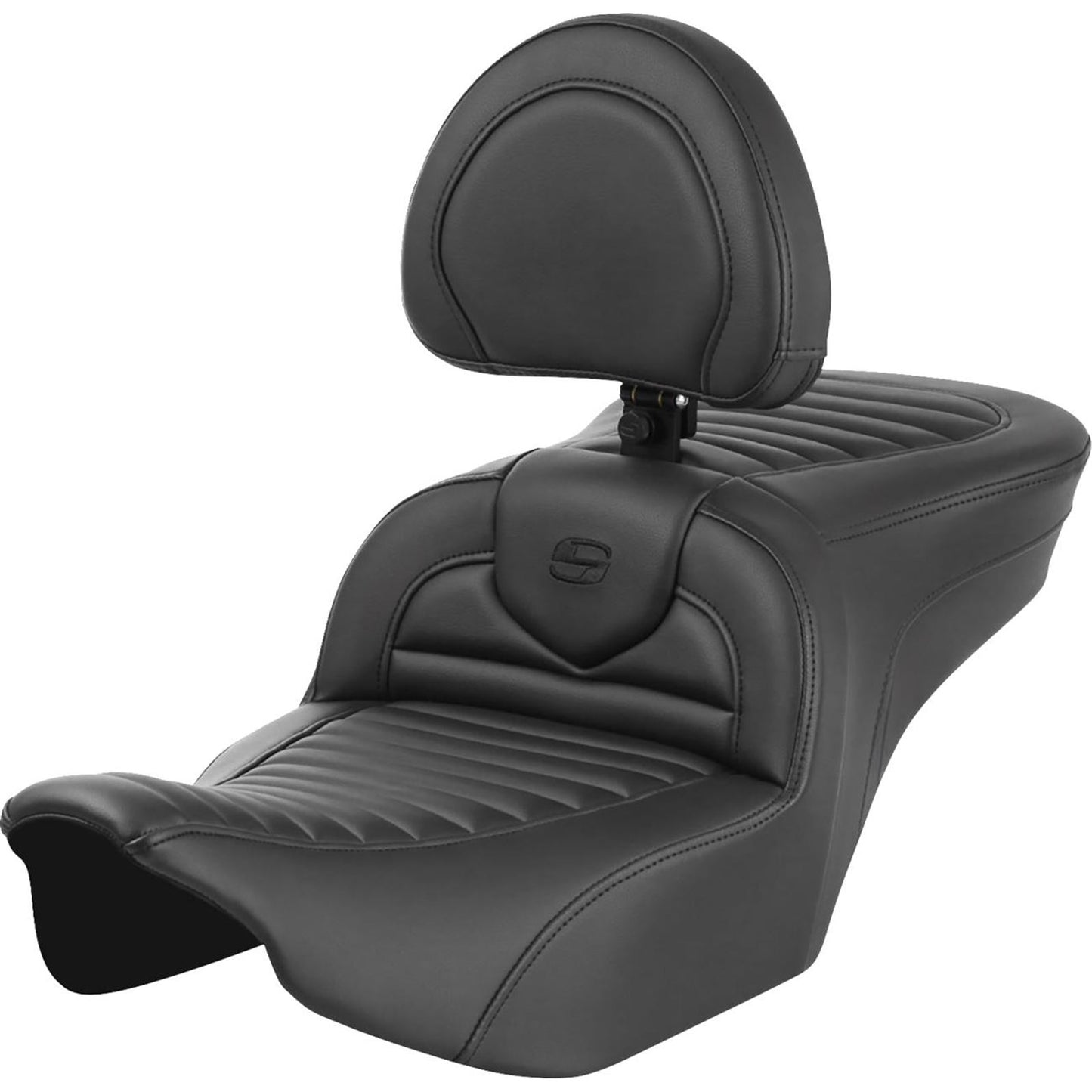 Saddlemen Roadsofa™ Seat - with Backrest - Tuck-n-Roll - FLTR/FLHX '23-'24 823-07-202B0_1488125
