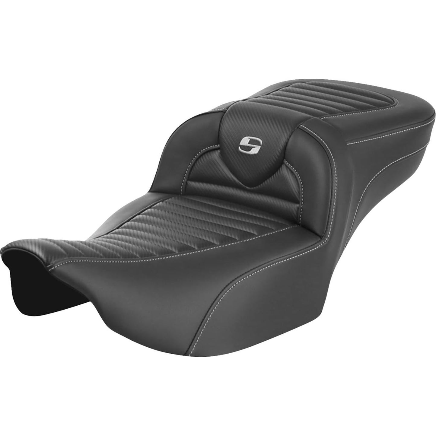 Saddlemen Roadsofa™ Extended Reach Seat Tuck-n-Roll - Carbon Fiber 823-07-20500_1488120