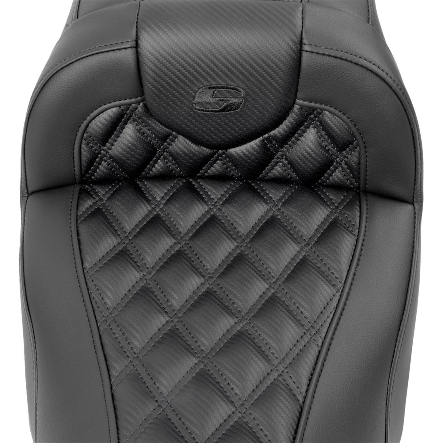 Saddlemen RoadSofa™ Seat - Carbon Fiber - Lattice Stitch - FLTR/FLHX '23-'24 823-07-20600_1523855