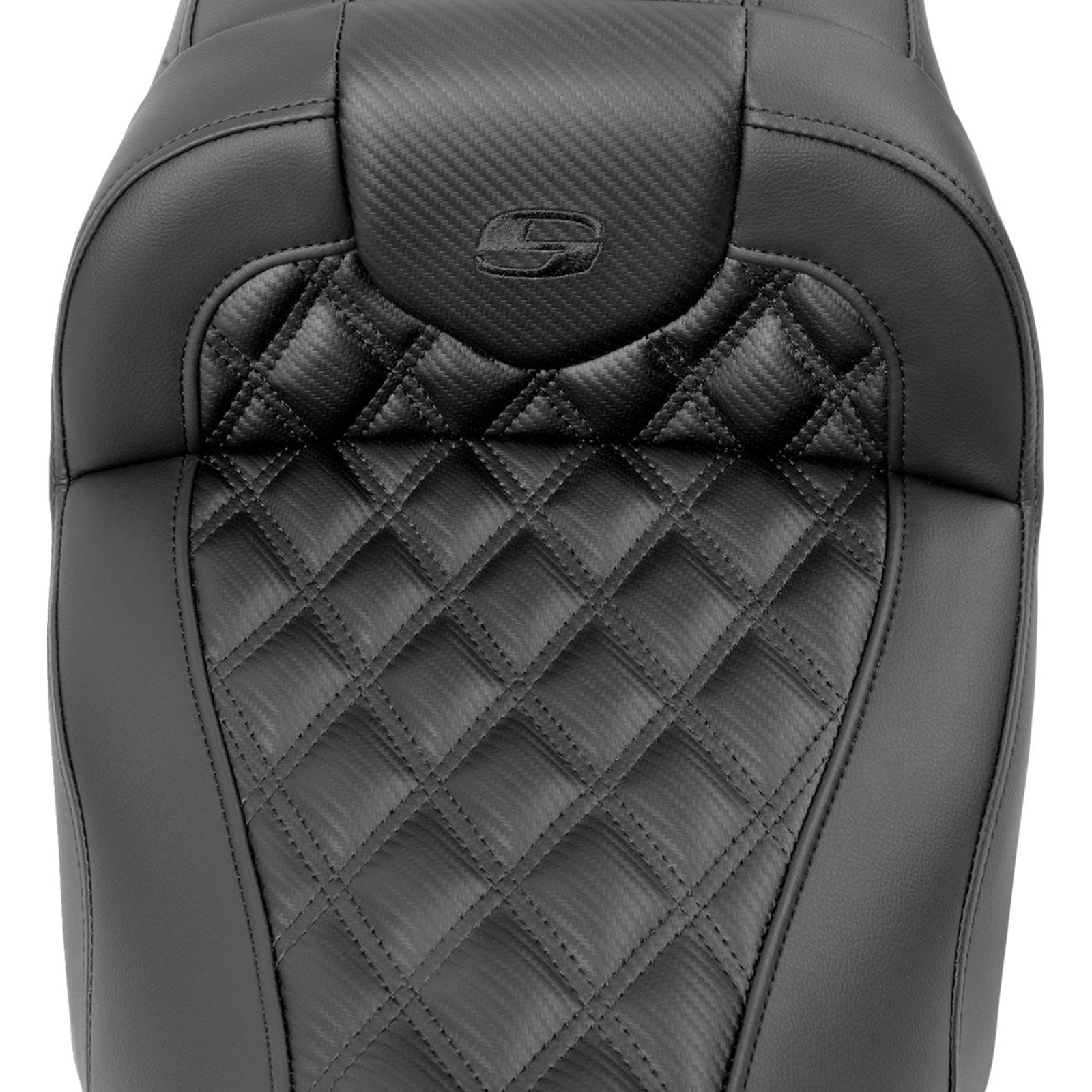 Saddlemen RoadSofa™ Seat - Carbon Fiber - Lattice Stitch - FLTR/FLHX '23-'24 823-07-20600_1523855