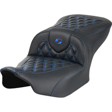 Saddlemen RoadSofa™ Seat - Carbon Fiber - Blue Stitch - FLTR/FLHX '23-'24 823-07-20601_1523857