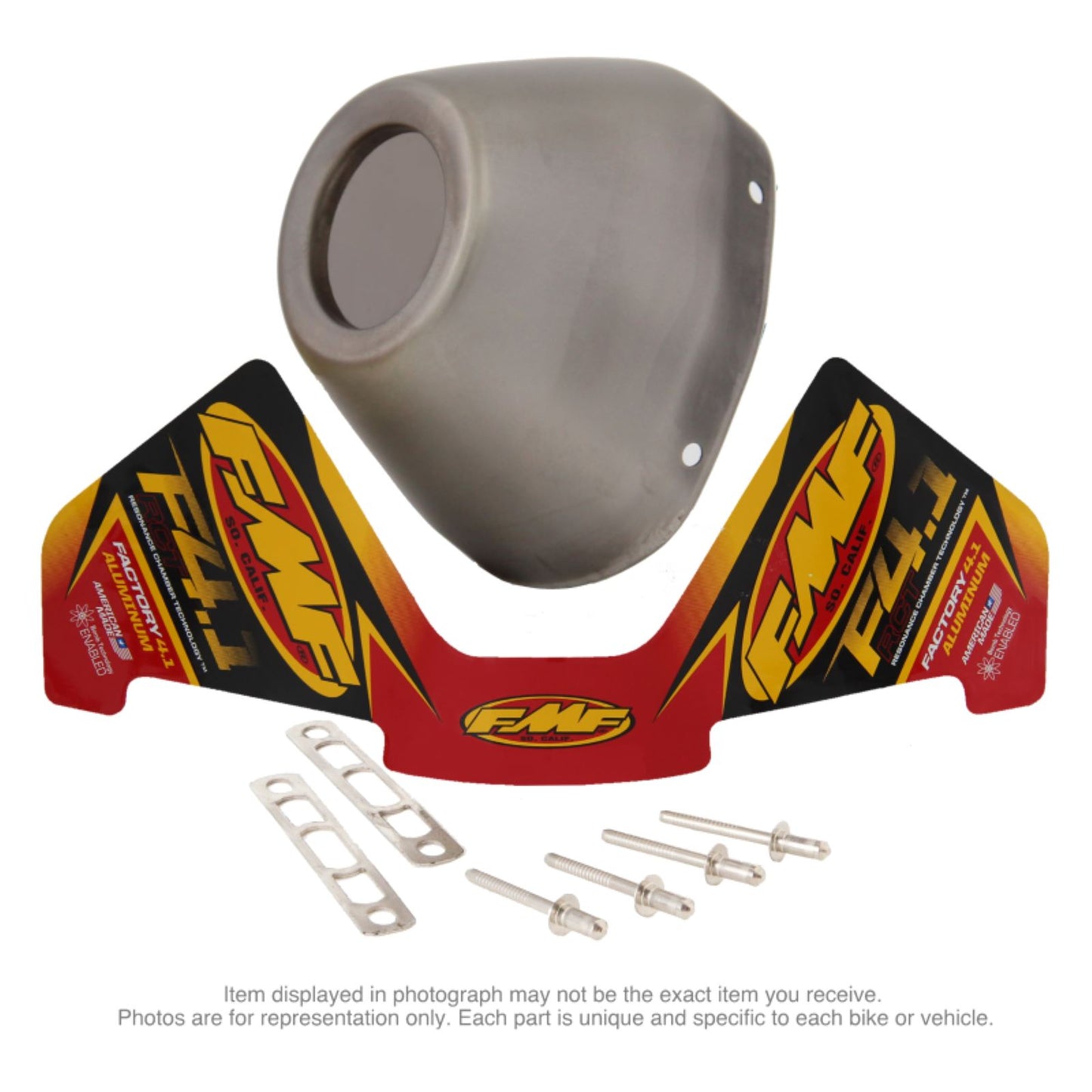 FMF Racing RCT Stainless Steel Replacement End Cap Kit OPEN BOX [MPN: 040641]_1482010