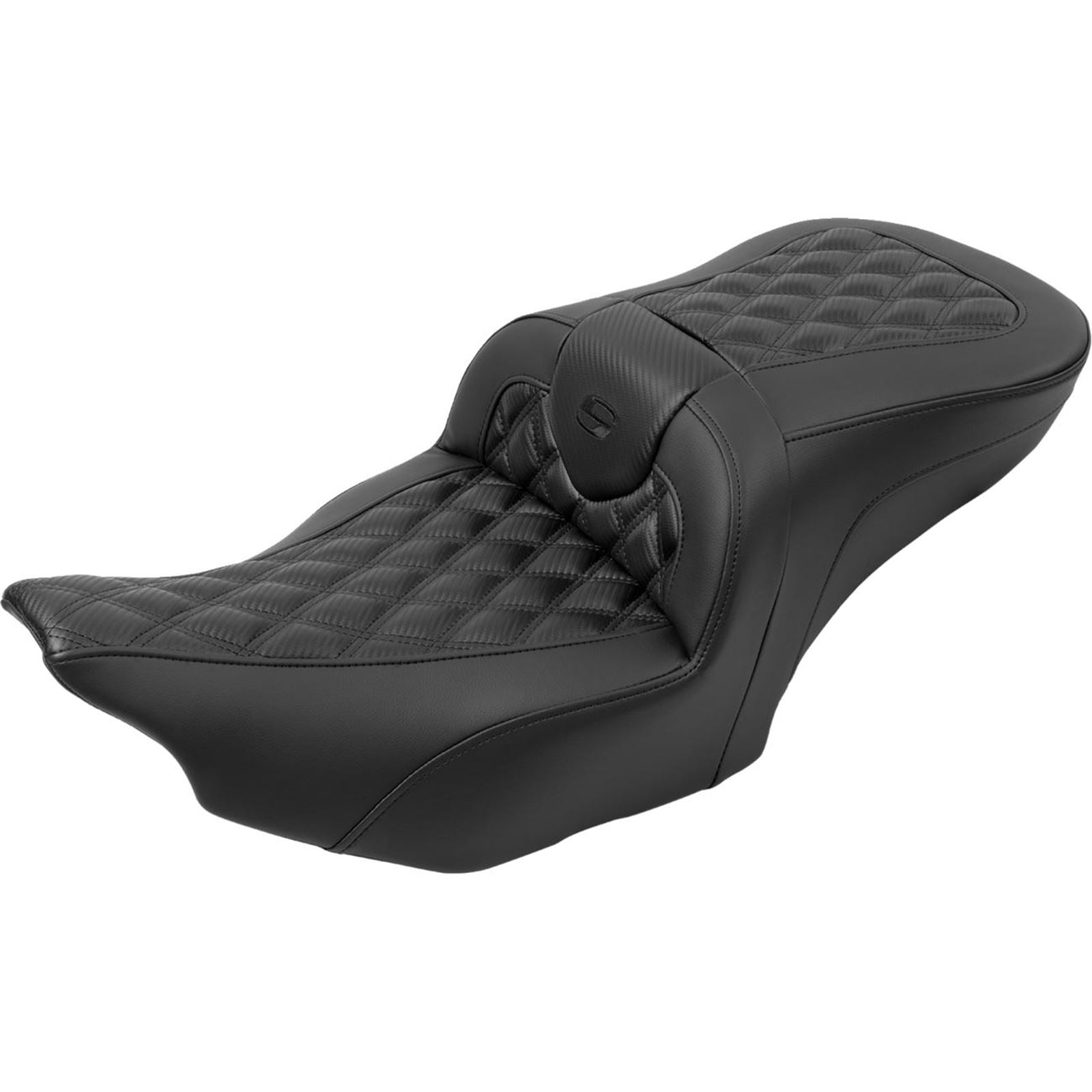 Saddlemen RoadSofa™ Seat - Carbon Fiber - Lattice Stitch - FLTR/FLHX '23-'24 823-07-206B0_1523832