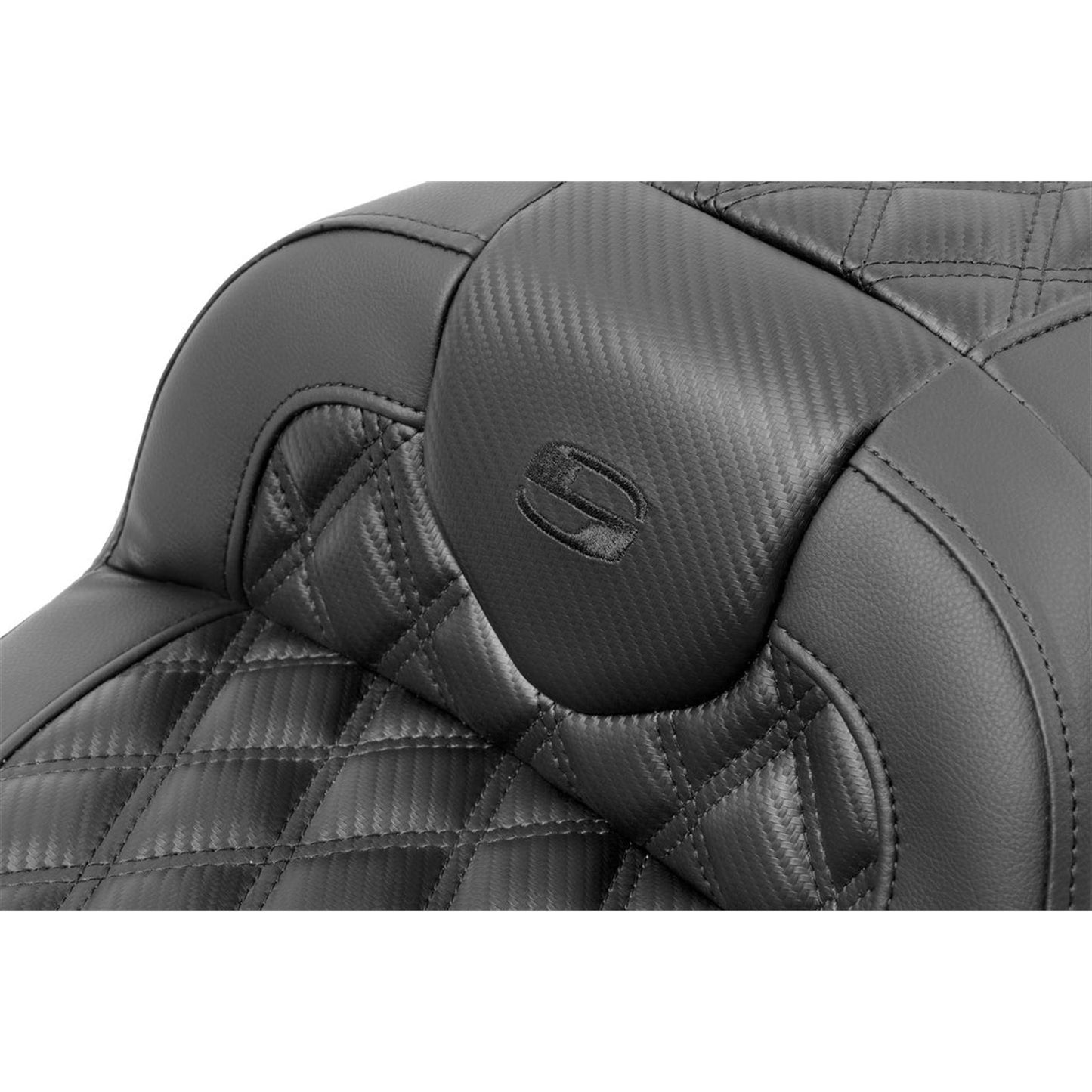 Saddlemen RoadSofa™ Seat - Carbon Fiber - Lattice Stitch - FLTR/FLHX '23-'24 823-07-206B0_1523833