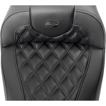 Saddlemen RoadSofa™ Seat - Carbon Fiber - Lattice Stitch - FLTR/FLHX '23-'24 823-07-206B0_1523835