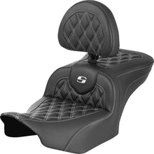 Saddlemen RoadSofa™ Seat - Carbon Fiber - White Stitch - FLTR/FLHX '23-'24 823-07-206B6_1523877